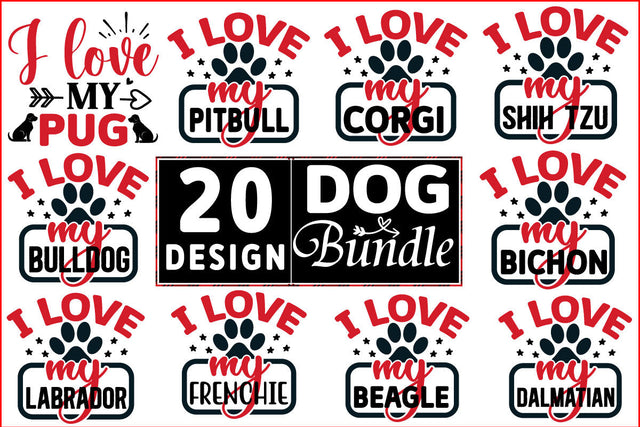 DOG SVG Design Bundle SVG CraftingStudio 