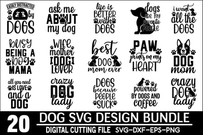 Dog SVG Design Bundle SVG md faruk hossain 