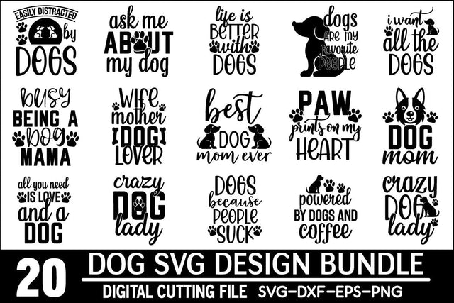 Dog SVG Design Bundle SVG md faruk hossain 