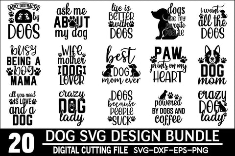 Dog SVG Design Bundle SVG md faruk hossain 
