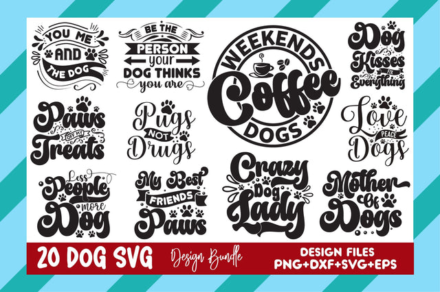 Dog SVG Design Bundle SVG Rupkotha 