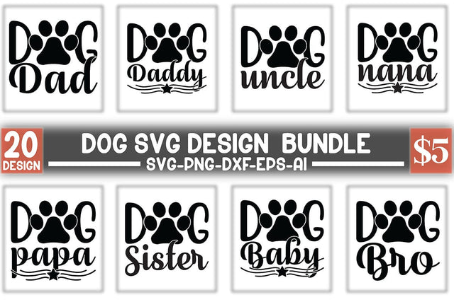 Dog Svg Design Bundle SVG SVGista 