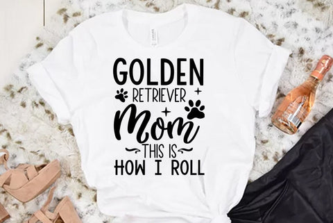 Dog SVG Design, Golden Retriever Mom This Is How I Roll SVG FiveStarCrafting 