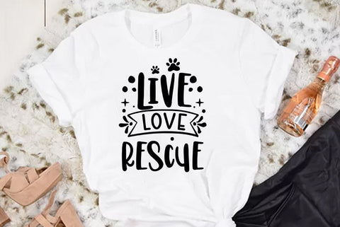 Dog SVG Design, Live Love Rescue SVG FiveStarCrafting 