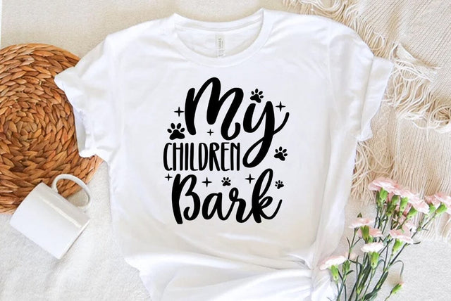 Dog SVG Design, My Children Bark SVG FiveStarCrafting 