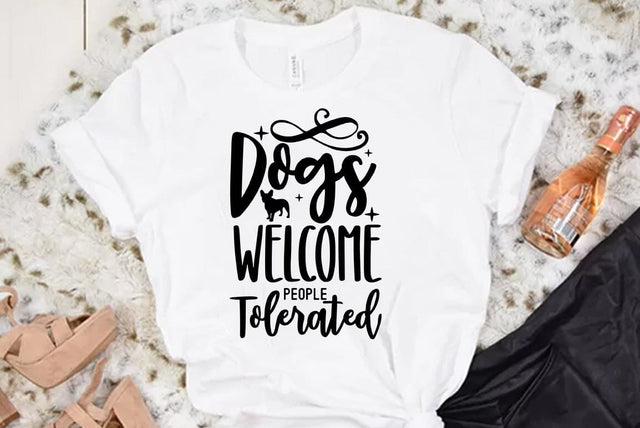 Dog SVG Design, ogs Welcome People Tolerated SVG FiveStarCrafting 