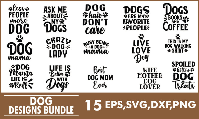 Dog SVG Designs Bundle SVG PatternFeed8 