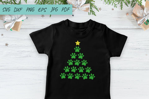 Dog Svg, Dog Paw Christmas, Monogram Dog Paw, Christmas Svg SVG Irina Ostapenko 