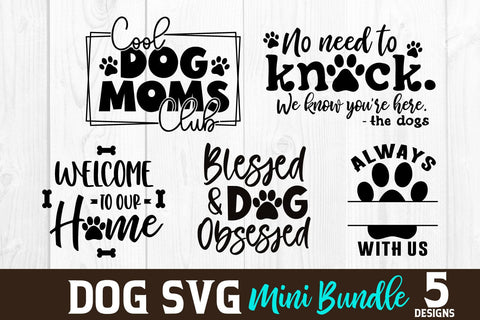 Dog SVG Mini Bundle with 5 Designs SVG Shine Green Art 