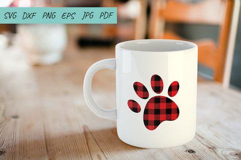 Dog SVG, Paw Print SVG, Leopard print Paw, Buffalo Plaid SVG Irina Ostapenko 
