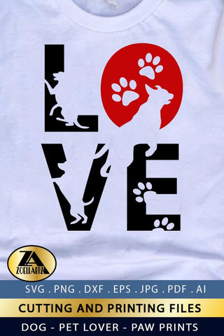 Dog SVG Pet Love SVG Paw Prints SVG Pet Quote SVG Cut File SVG zoellartz 