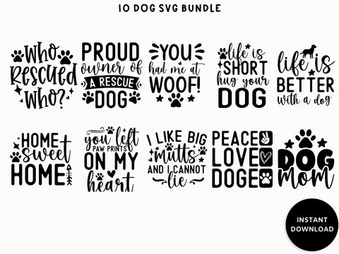 Dog SVG Quote Bundle SVG Elise Cellucci 