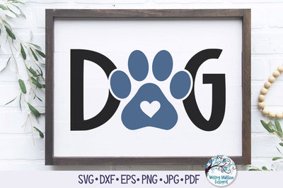 Dog SVG SVG Wispy Willow Designs 