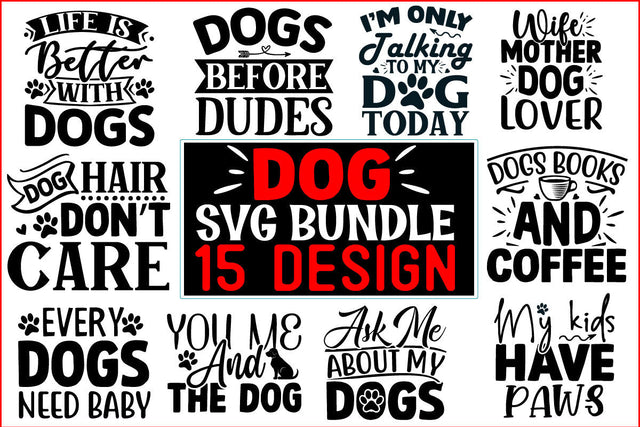 DOG SVG T shirt Design Bundle SVG CraftingStudio 