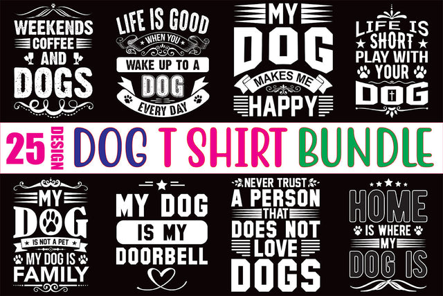 Dog T Shirt Design Bundle SVG nirmal108roy 