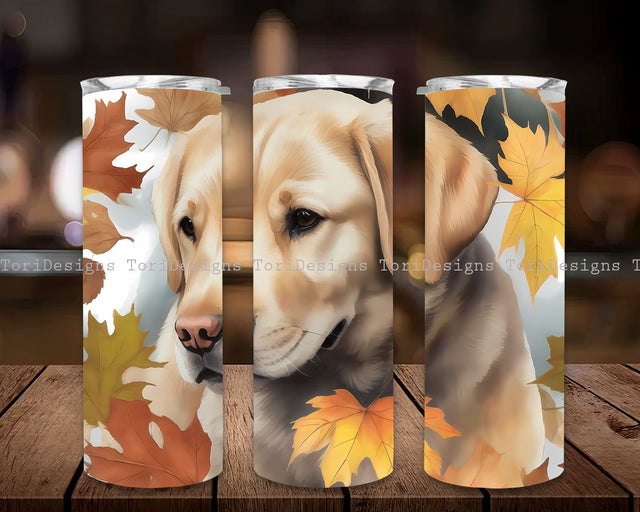 Dog Tumbler Wrap, 20 oz Skinny Tumbler Sublimation Design, Digital Download, Straight & Tumbler Wrap PNG Sublimation ToriDesigns 