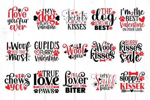 Dog Valentine SVG Bundle SVG Ariyan 