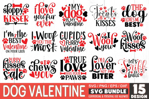 Dog Valentine SVG Bundle SVG Ariyan 