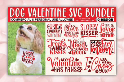 Dog Valentine SVG Bundle SVG Ariyan 