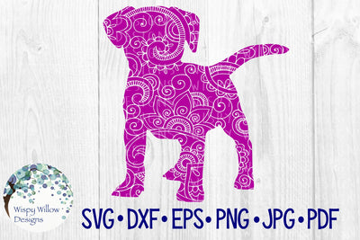 Dog Zentangle SVG Wispy Willow Designs 