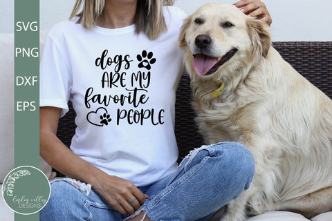 Dogs Are My Favorite People-Funny Dog SVG SVG Linden Valley Designs 