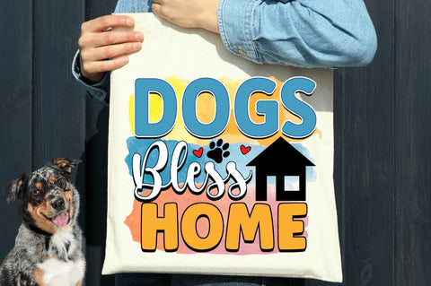 Dogs bless home Sublimation PNG, Dog Sublimation Design Sublimation Regulrcrative 