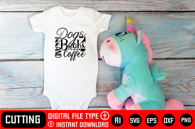 Dogs Books And Coffee SVG CraftlabSvg29 