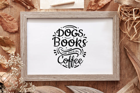 dogs books and coffee svg design SVG futivesvg 