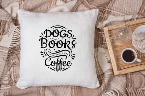 dogs books and coffee svg design SVG futivesvg 