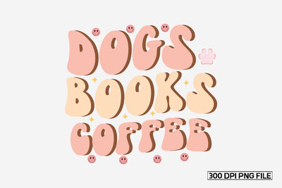 Dogs Books Coffee sublimation bundle Sublimation designmaster24 