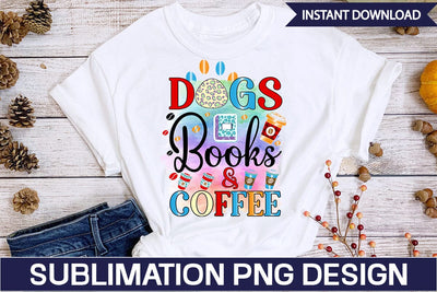 Dogs Books & Coffee Sublimation SVGs,Quotes and Sayings,Food & Drink,On Sale, Print & Cut Sublimation DesignPlante 503 
