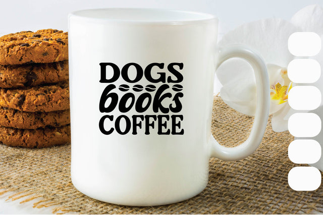 Dogs Books Coffee SVG Craftlabsvg24 