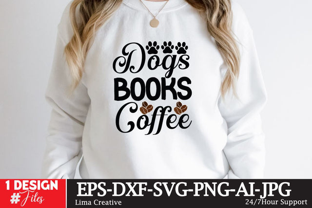 Dogs Books Coffee SVG Insomnia Std 