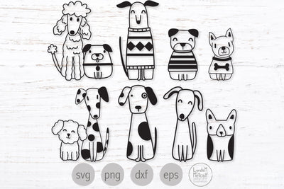Dogs Mini Bundle Svg, Cute Dogs Bundle Svg SVG Lynda M Metcalf 