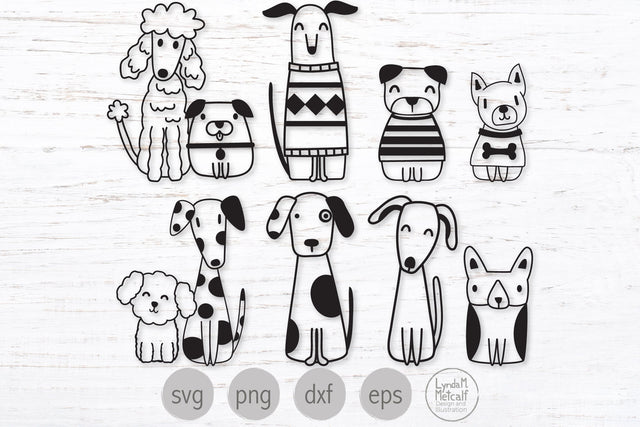 Dogs Mini Bundle Svg, Cute Dogs Bundle Svg SVG Lynda M Metcalf 