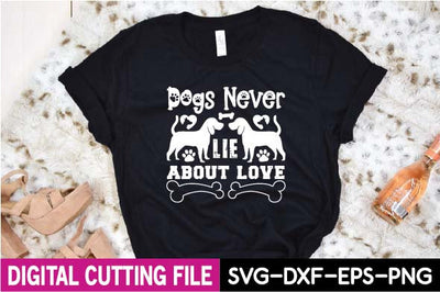 dogs never lie about love SVG designer krishna 