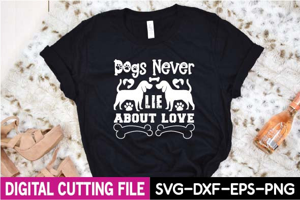 dogs never lie about love SVG designer krishna 