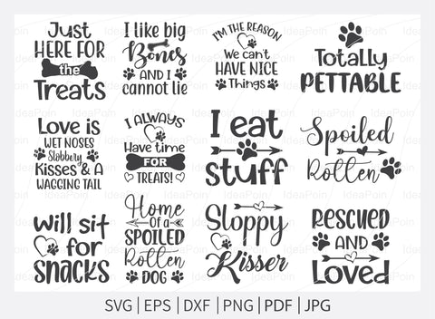 Dogs SVG, Dog Bandana SVG Bundle, Dog Life svg, Dog Bandana Designs, Dog Mom, Dog png, Dog jpg, Dog dxf SVG Dinvect 