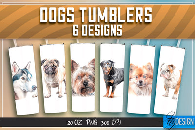 Dogs Tumbler Sublimation | Animal 20 Oz Tumbler Sublimation Fly Design 