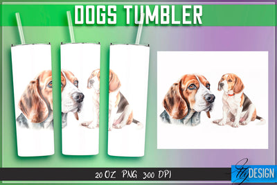 Dogs Tumbler Sublimation | Animal 20 Oz Tumbler Sublimation Fly Design 