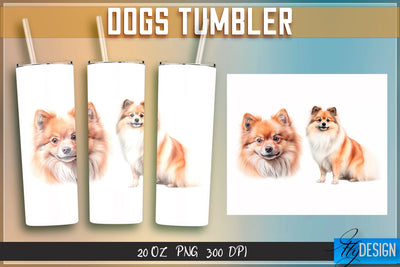 Dogs Tumbler Sublimation | Animal 20 Oz Tumbler Sublimation Fly Design 