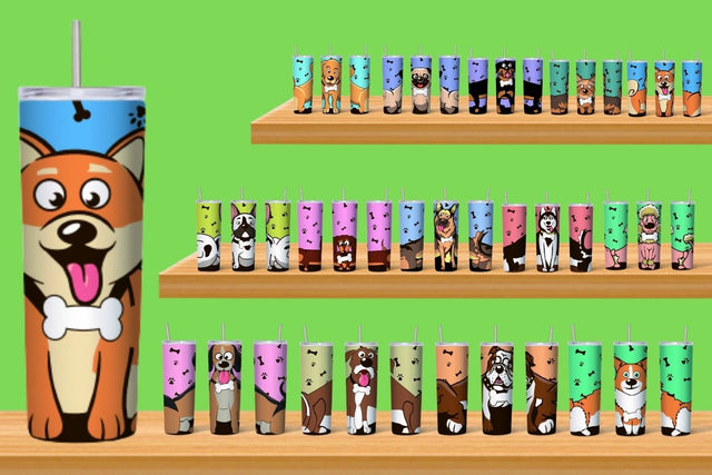 Dogs Tumbler Sublimation Sublimation SvgOcean 