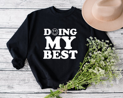 Doing My Best svg, Good Vibes Svg, Positive Vibes Svg, All Good Days Svg, Motivational Svg, Choose Happy Svg, Smiley Happy Face svg, png dxf SVG Fauz 
