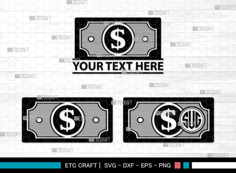 Dollar Monogram, Dollars And Money Silhouette, Money Svg, Coin Svg, Dollar Svg, Cash Svg, SB00026 SVG ETC Craft 