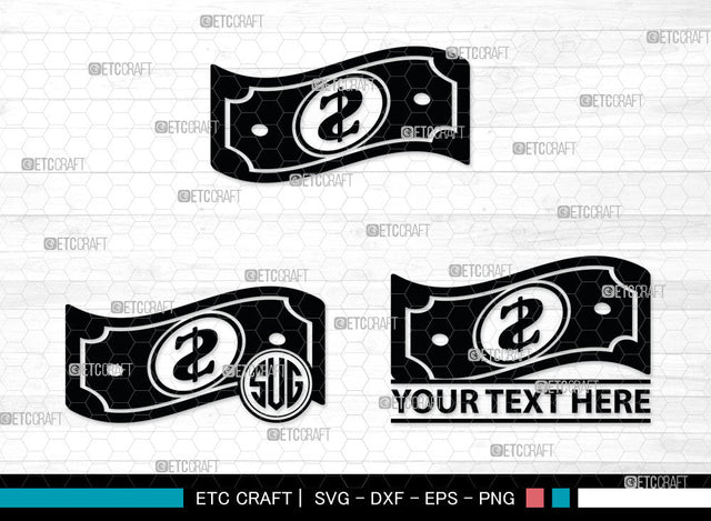 Dollar Monogram, Dollars And Money Silhouette, Money Svg, Coin Svg, Dollar Svg, Cash Svg, SB00026 SVG ETC Craft 