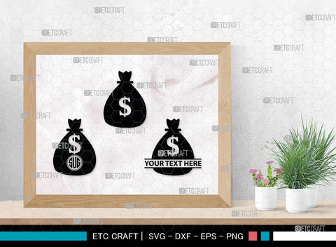 Dollar Monogram, Dollars And Money Silhouette, Money Svg, Coin Svg, Dollar Svg, Cash Svg, SB00026 SVG ETC Craft 