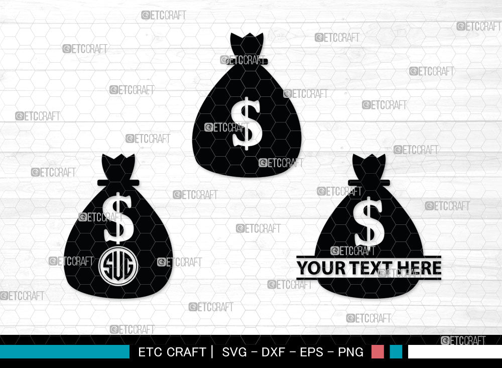 Dollar Monogram, Dollars And Money Silhouette, Money Svg, Coin Svg ...