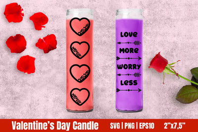 Dollar Tree Valentine's Day Candle Bundle SVG SVG Helga Art 