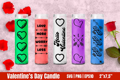 Dollar Tree Valentine's Day Candle Bundle SVG SVG Helga Art 