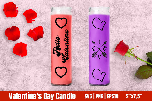 Dollar Tree Valentine's Day Candle SVG SVG Helga Art 